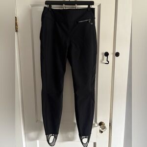 Black Athletic Pants with Zipper Pocket